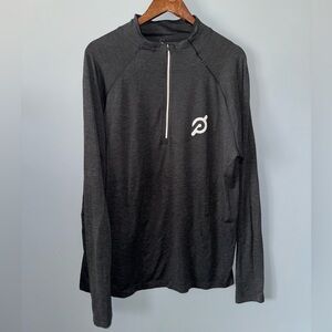 Lululemon x Peloton men's Metal Vent Tech quarter-zip pullover in charcoal gray